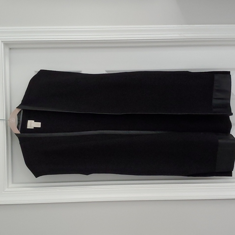 Chicos size 0 long black knit cardigan